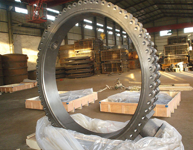 Custom Large Ductile Iron Butterfly Valve 5 Tons